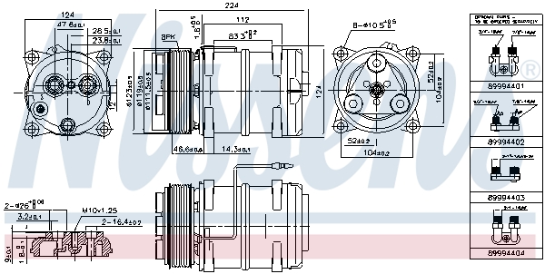 NISSENS 899945 Compressore, Climatizzatore