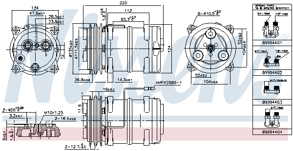 NISSENS 899946 Compressore, Climatizzatore