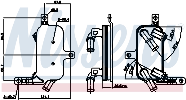 NISSENS 90891 Radiatore olio, Cambio automatico-Radiatore olio, Cambio automatico-Ricambi Euro