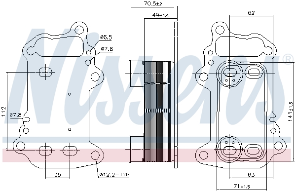 NISSENS 91151 Radiatore...