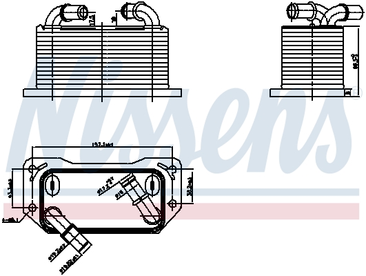 NISSENS 91237 Radiatore olio, Olio motore-Radiatore olio, Olio motore-Ricambi Euro
