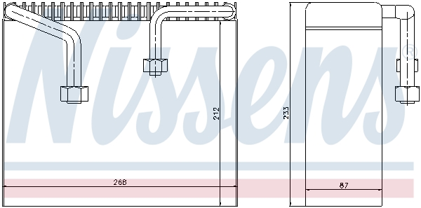 NISSENS 92068 Evaporatore, Climatizzatore-Evaporatore, Climatizzatore-Ricambi Euro