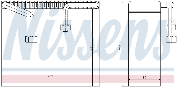 NISSENS 92068 Evaporatore, Climatizzatore