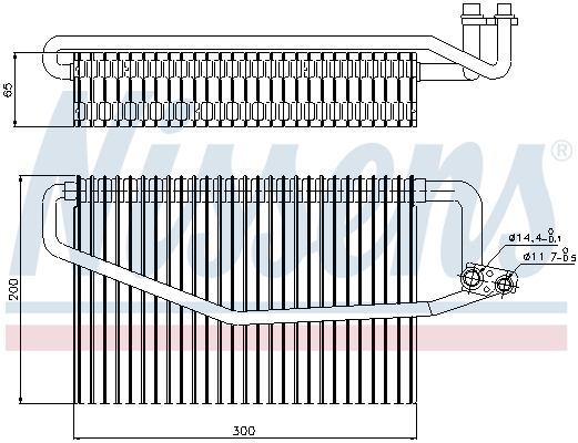 NISSENS 92173 Evaporatore, Climatizzatore