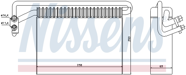 NISSENS 92177 párologtató, klímaberendezés ALPINA BMW