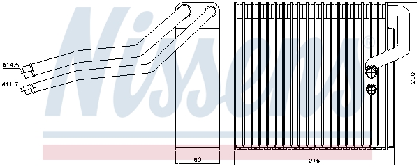 NISSENS 92184 Evaporatore, Climatizzatore