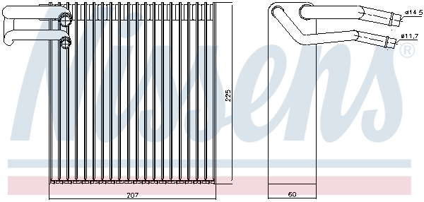 NISSENS 92188 Evaporatore, Climatizzatore-Evaporatore, Climatizzatore-Ricambi Euro