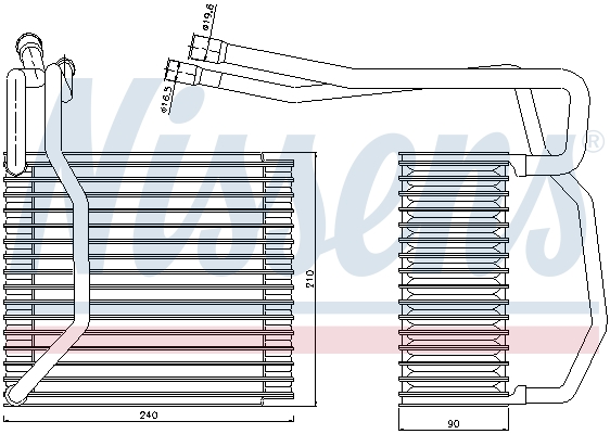 NISSENS 92194 Evaporatore, Climatizzatore