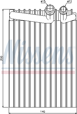 NISSENS 92249 Evaporatore, Climatizzatore