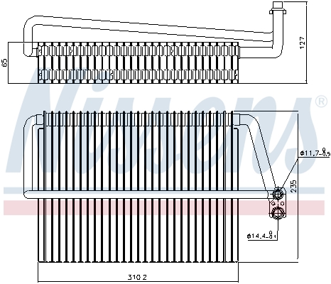 NISSENS 92300 Evaporatore, Climatizzatore-Evaporatore, Climatizzatore-Ricambi Euro