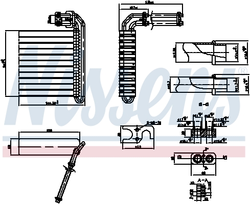 NISSENS 92332 Evaporatore, Climatizzatore-Evaporatore, Climatizzatore-Ricambi Euro