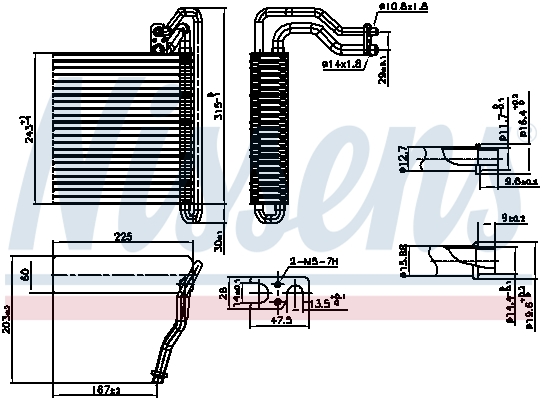 NISSENS 92333 Evaporatore, Climatizzatore-Evaporatore, Climatizzatore-Ricambi Euro