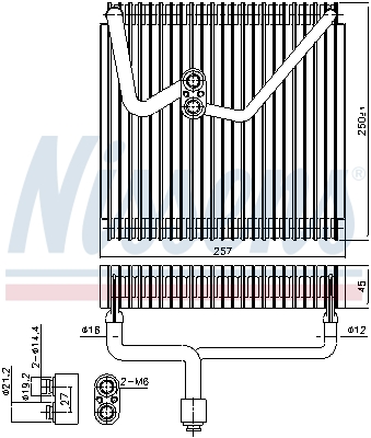 NISSENS 92339 Evaporatore, Climatizzatore