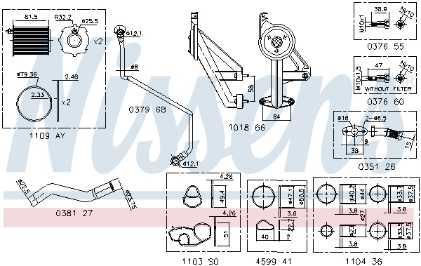 NISSENS 9300910 Kit montaggio, Compressore-Kit montaggio, Compressore-Ricambi Euro