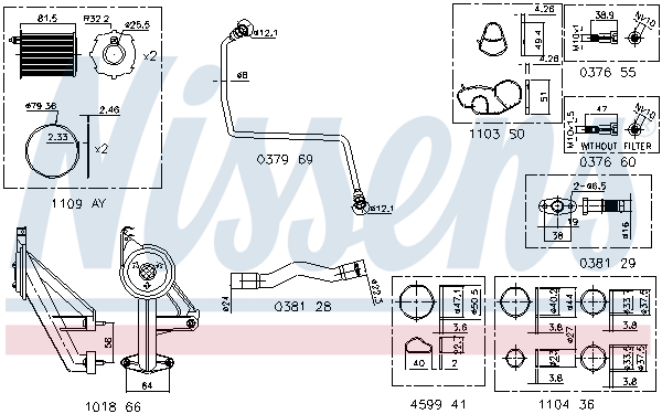 NISSENS 9300911 Kit montaggio, Compressore