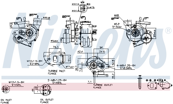 NISSENS 93027 Turbocompressore, Sovralimentazione-Turbocompressore, Sovralimentazione-Ricambi Euro