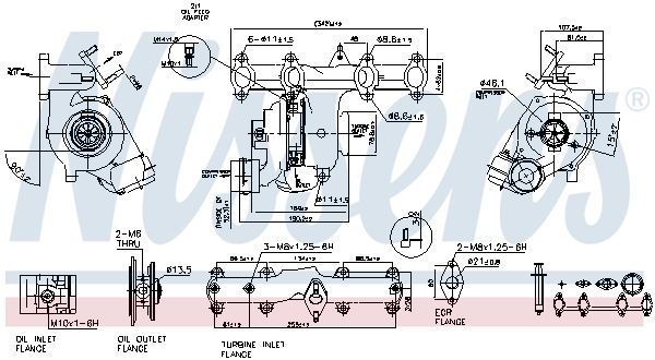 NISSENS 93032 Turbocompressore, Sovralimentazione-Turbocompressore, Sovralimentazione-Ricambi Euro