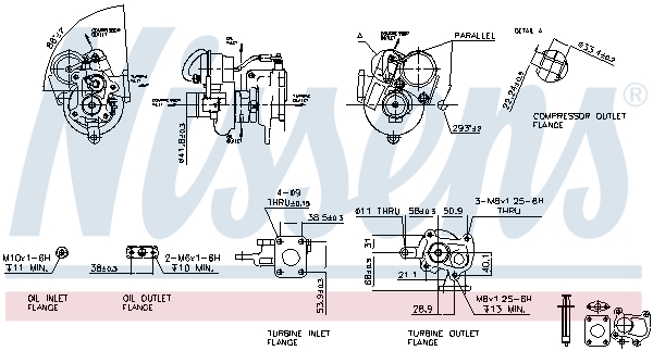 NISSENS 93060 Turbocompressore, Sovralimentazione-Turbocompressore, Sovralimentazione-Ricambi Euro