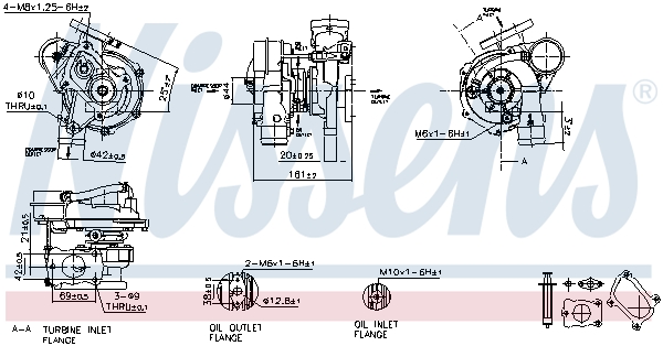 NISSENS 93070 Turbocompressore, Sovralimentazione-Turbocompressore, Sovralimentazione-Ricambi Euro