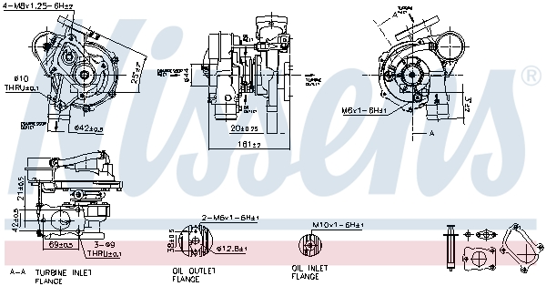 NISSENS 93070 Turbocompressore, Sovralimentazione