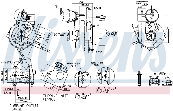 NISSENS 93073 Turbocompressore, Sovralimentazione