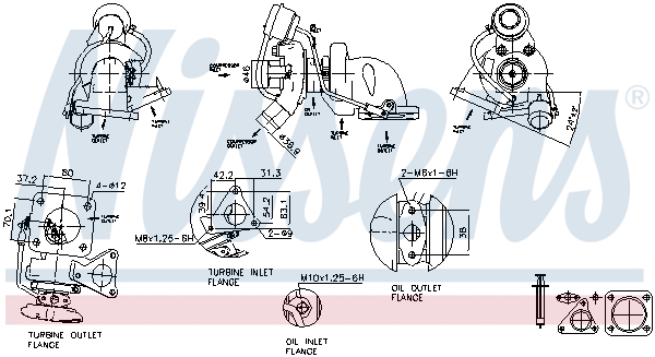 NISSENS 93075 Turbocompressore, Sovralimentazione