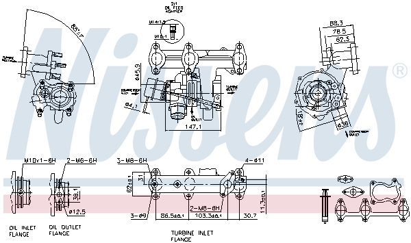 NISSENS 93095 Turbocompressore, Sovralimentazione