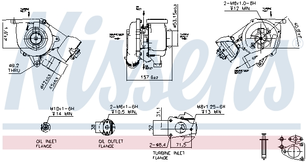 NISSENS 93102 Turbocompressore, Sovralimentazione