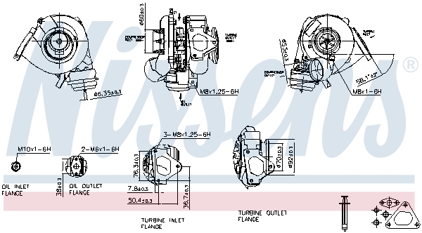 NISSENS 93109 Turbocompressore, Sovralimentazione