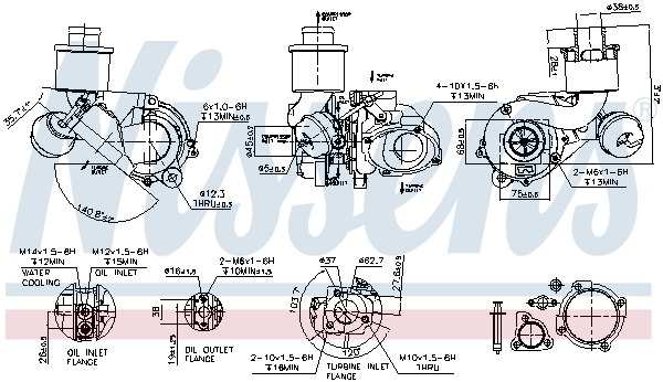 NISSENS 93110 Turbocompressore, Sovralimentazione-Turbocompressore, Sovralimentazione-Ricambi Euro