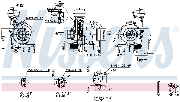 NISSENS 93114 Turbocompressore, Sovralimentazione-Turbocompressore, Sovralimentazione-Ricambi Euro