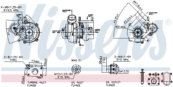 NISSENS 93158 Turbocompressore, Sovralimentazione-Turbocompressore, Sovralimentazione-Ricambi Euro