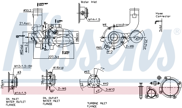 NISSENS 93169 Turbocompressore, Sovralimentazione-Turbocompressore, Sovralimentazione-Ricambi Euro