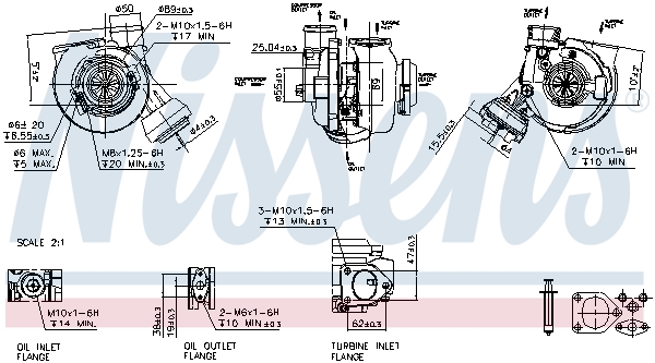 NISSENS 93177 Turbocompressore, Sovralimentazione-Turbocompressore, Sovralimentazione-Ricambi Euro