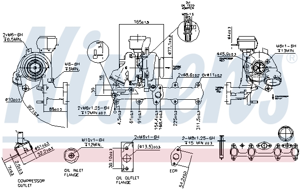 NISSENS 93181 Turbocompressore, Sovralimentazione-Turbocompressore, Sovralimentazione-Ricambi Euro