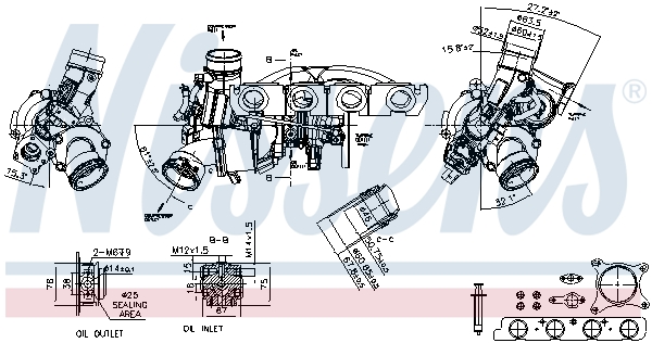 NISSENS 93194 Turbocompressore, Sovralimentazione