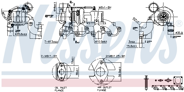 NISSENS 93204 Turbocompressore, Sovralimentazione-Turbocompressore, Sovralimentazione-Ricambi Euro