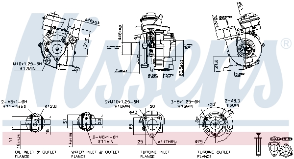 NISSENS 93217 Turbocompressore, Sovralimentazione-Turbocompressore, Sovralimentazione-Ricambi Euro