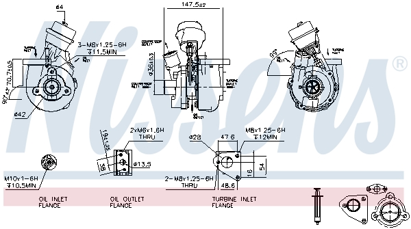 NISSENS 93226 Turbocompressore, Sovralimentazione