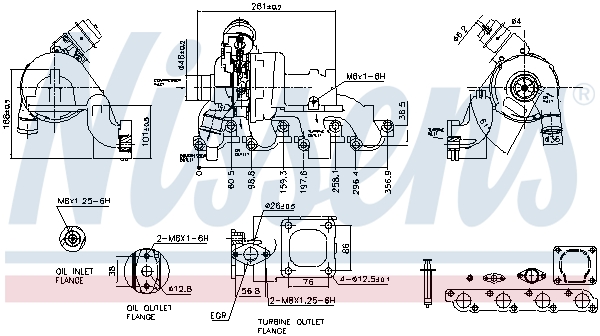 NISSENS 93227 Turbocompressore, Sovralimentazione