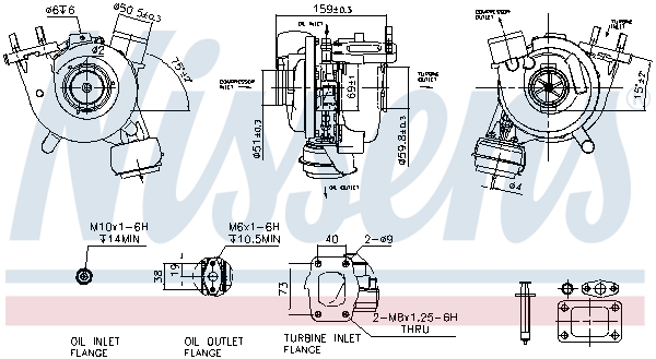 NISSENS 93247 Turbocompressore, Sovralimentazione-Turbocompressore, Sovralimentazione-Ricambi Euro