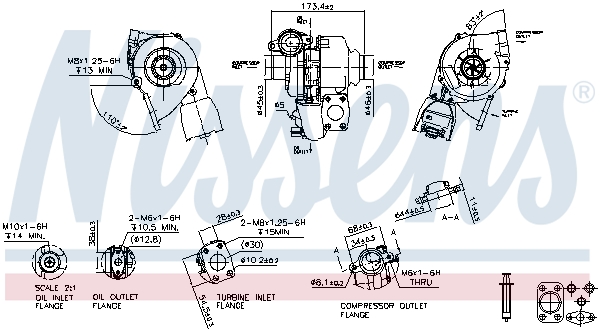 NISSENS 93257 Turbocompressore, Sovralimentazione-Turbocompressore, Sovralimentazione-Ricambi Euro