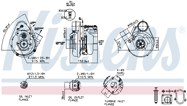 NISSENS 93274 Turbocompressore, Sovralimentazione