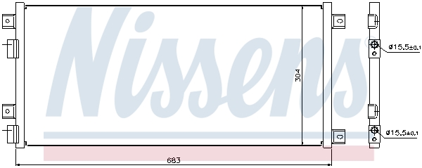 NISSENS 940004 Condensatore, Climatizzatore