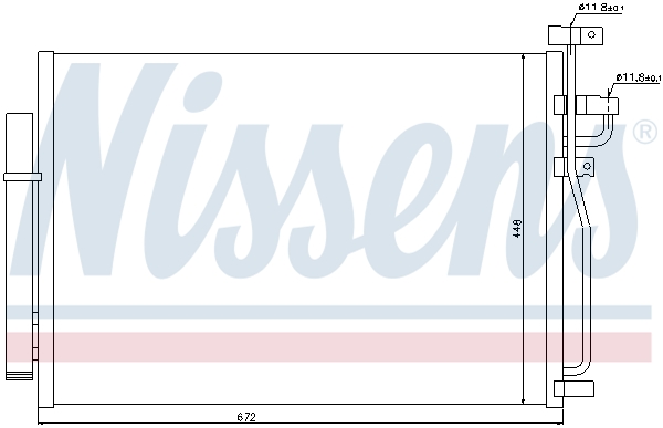 NISSENS 940010 Condensatore, Climatizzatore