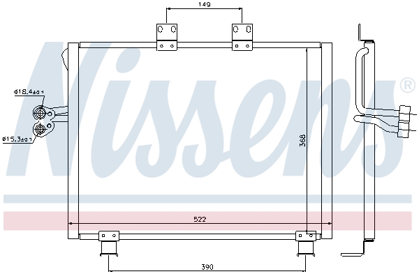 NISSENS 940017 Condensatore, Climatizzatore-Condensatore, Climatizzatore-Ricambi Euro