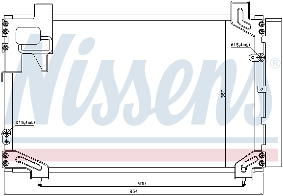 NISSENS 940020 Condensatore, Climatizzatore-Condensatore, Climatizzatore-Ricambi Euro