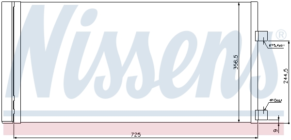 NISSENS 940034 Condensatore, Climatizzatore