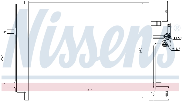 NISSENS 940043 Condensatore, Climatizzatore-Condensatore, Climatizzatore-Ricambi Euro