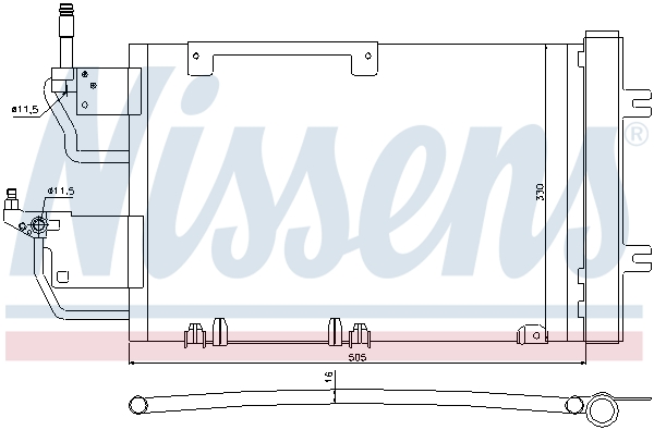 NISSENS 940052 Condensatore, Climatizzatore-Condensatore, Climatizzatore-Ricambi Euro